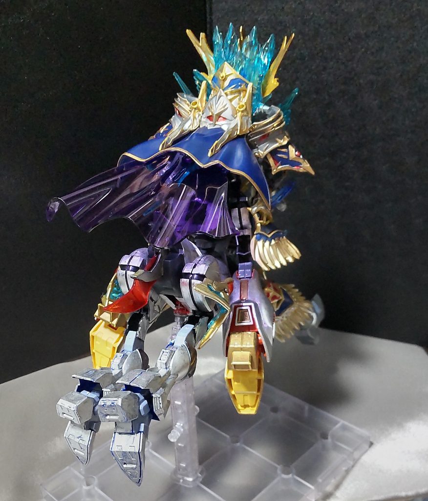 騎乗状態のリアビュー