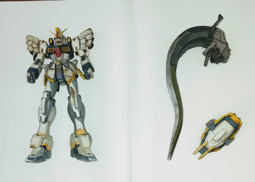 こちらは機体と装備を並べたものです　　　　設定資料のように見えてたらうれしいです( ´∀`)