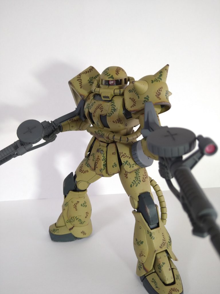 射撃シーンその2。しかしまあ、悪くない!悪くはないです!カッコいいじゃない!お洒落じゃない!いいよ!ザクくん!(言い聞かせる様に。。)