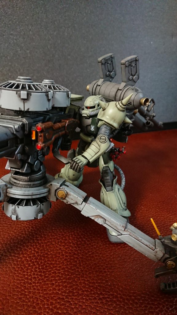 1/144 ビックガン+ザク–4枚目/制作者：大根おろし