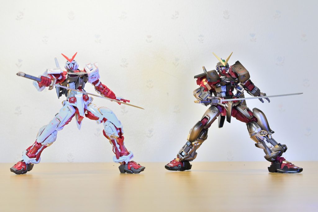 RGと比べると、RGのほうがスタイル良いですね。