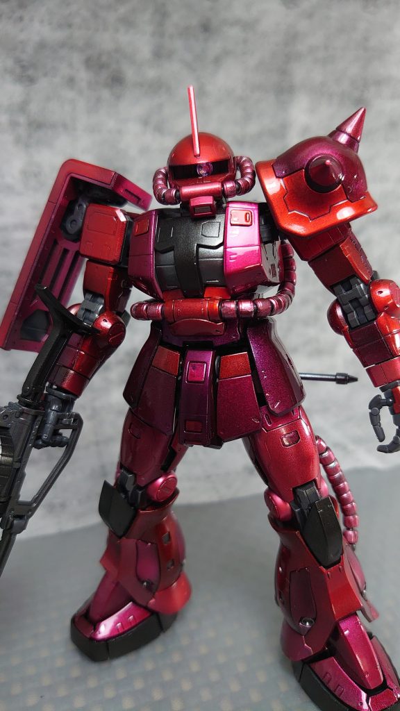 ピンクじゃなくて紫？？に…