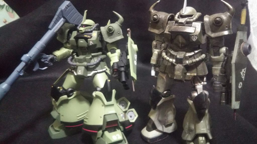 余剰パーツで学生時代作ったグフカスタムを直しました。