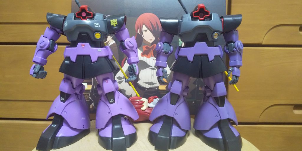 :まずは本体を組み立てて、拡散ビーム砲の部分塗りだ。