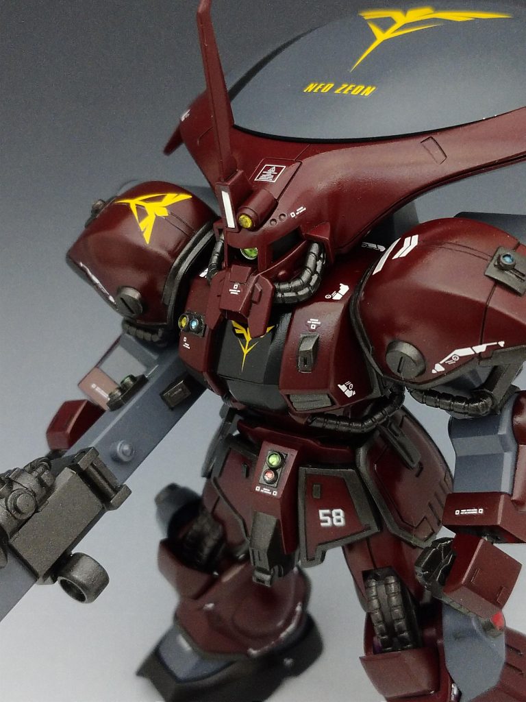 レドームに大きいネオジオンのデカールが使えて残さなくすんで良かったです(笑)