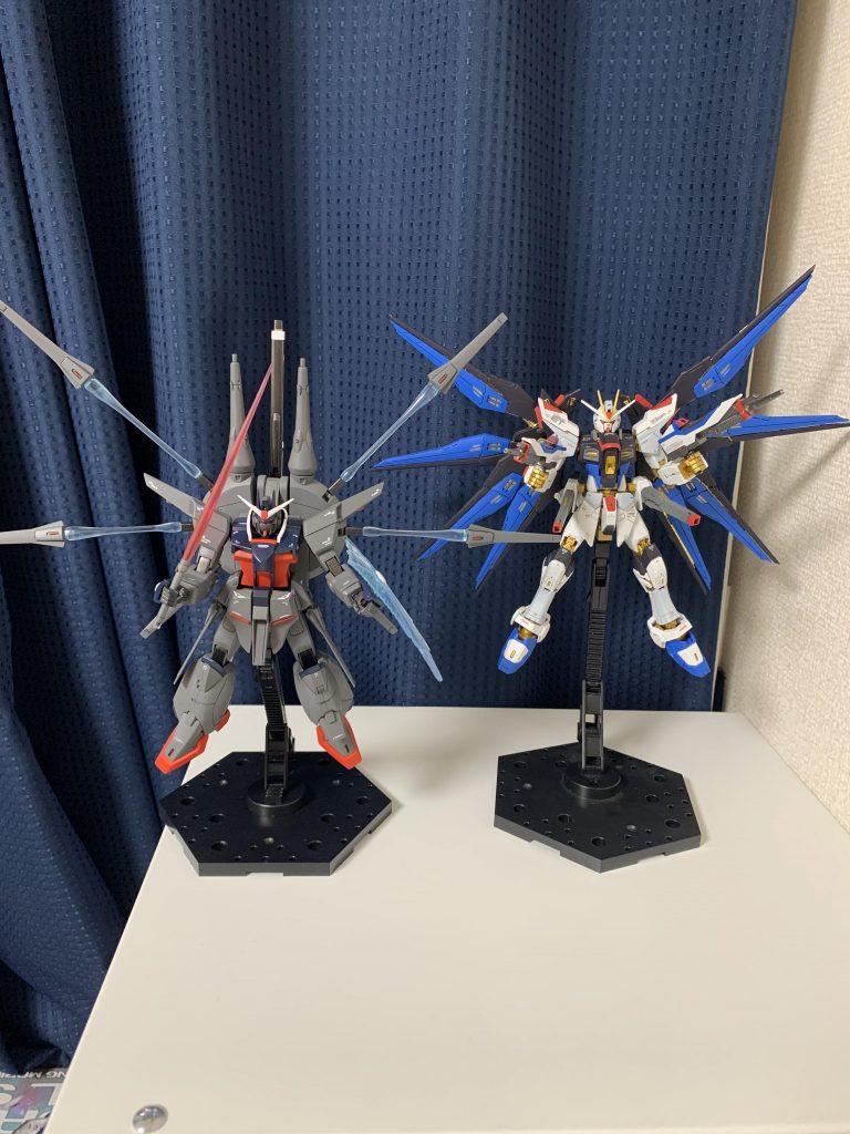 RGストライクフリーダムと。