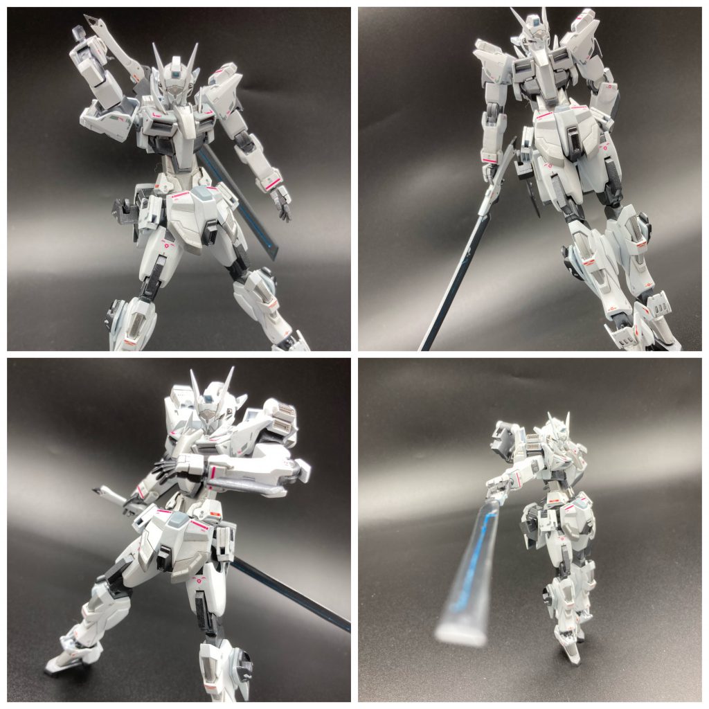 ソードで!!この剣が粒子をあつめポータルを作る事ができます!ただポータルが使えるだけではなく切れ味がよくビームサーベルなら余裕で両断できオルフェンズ系統の頑丈な機体でもフレームごと簡単に切断してきます!、