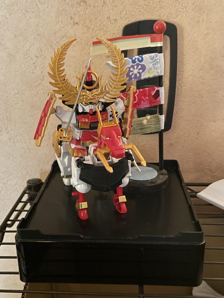 こいのぼりと一緒にディスプレイ。