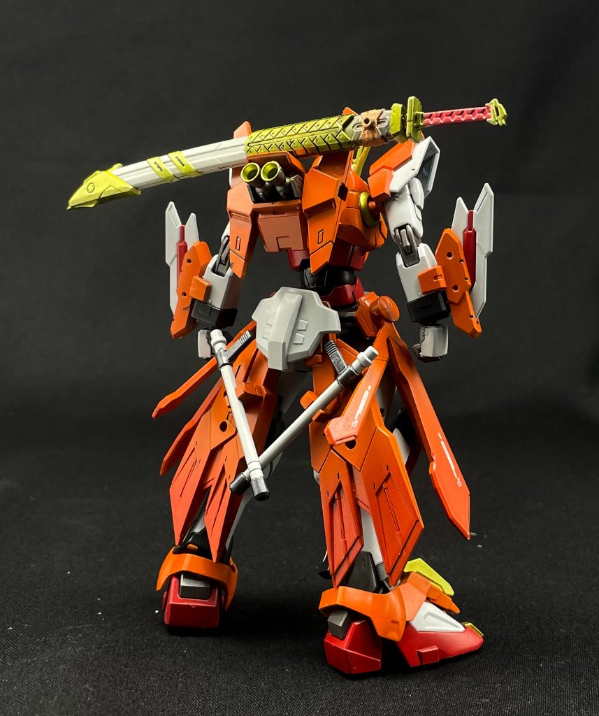 余剰パーツのゴッドのバインダー？を腰につける事で腰布が広がってるようなシルエットを意識してます