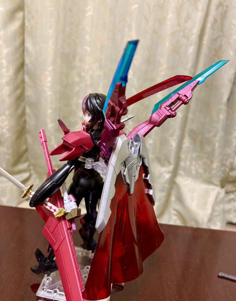 ガンプラ、30mm、FAG、メガミなど様々なジャンクを盛り付け。