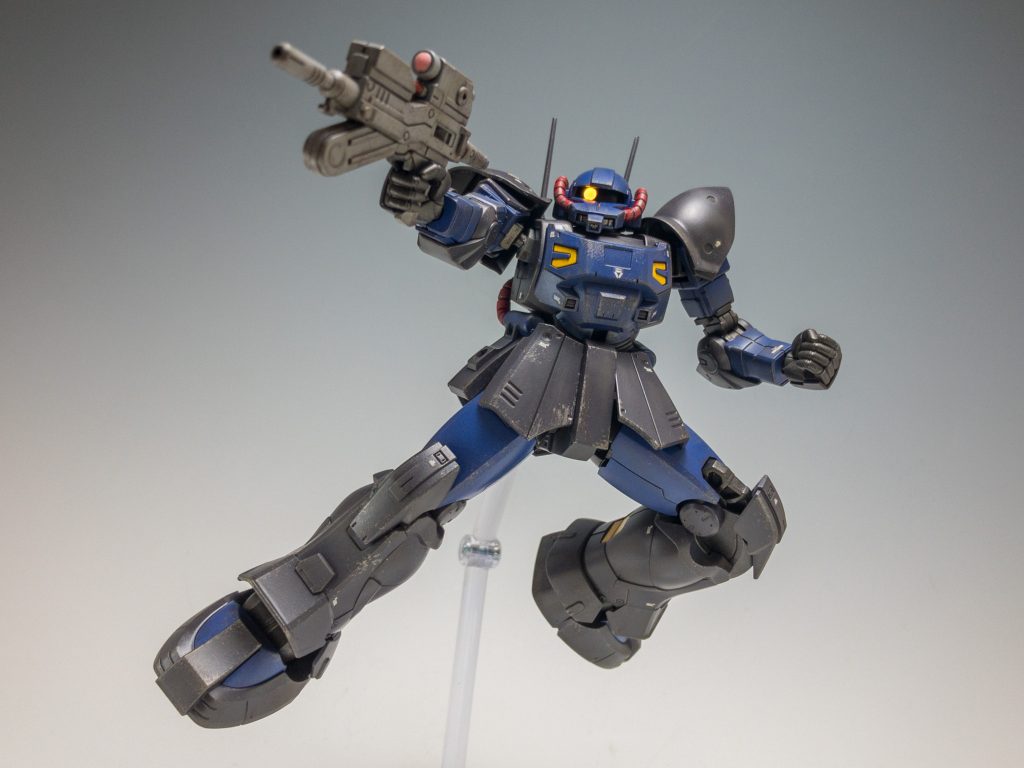 アクト・ザクなのにSEED撃ち(笑)MSDのキットは可動の心配がないですね！