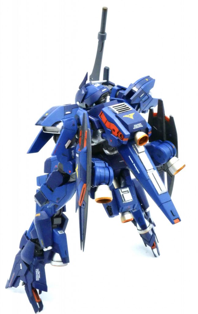 鉄血は見ておらず、ティターンズブルーを使用したためティターンズマーキングしています。