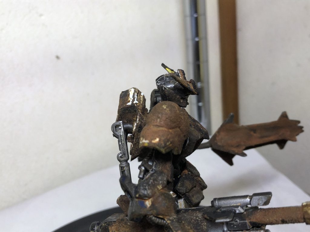 3日目。錆が安定したので剥がれないようにトップコートを吹いて完成！