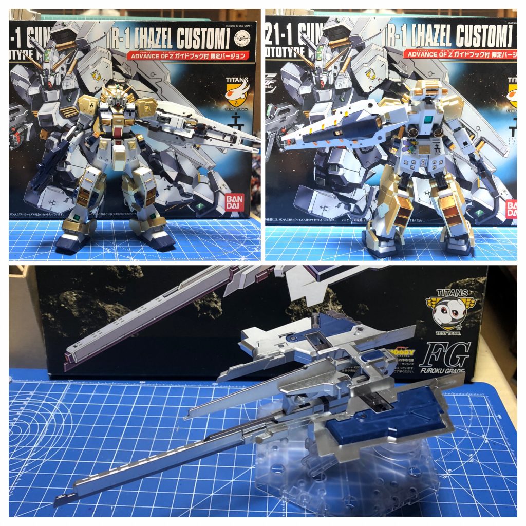 そしてロールアウト！以前組んだヘイズル2号機よりもマッシブになってるはずなのですが、色のせいか割とスマートに見えますね。