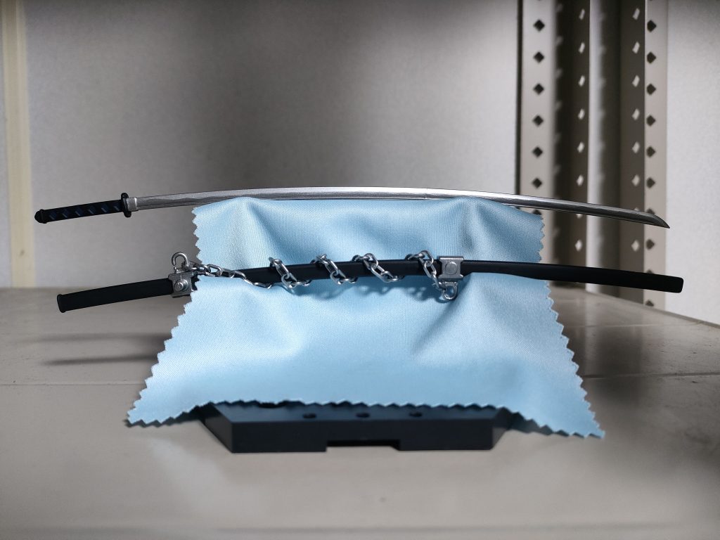 長刀はMSGの日本刀の刃を2本分繋げました。
