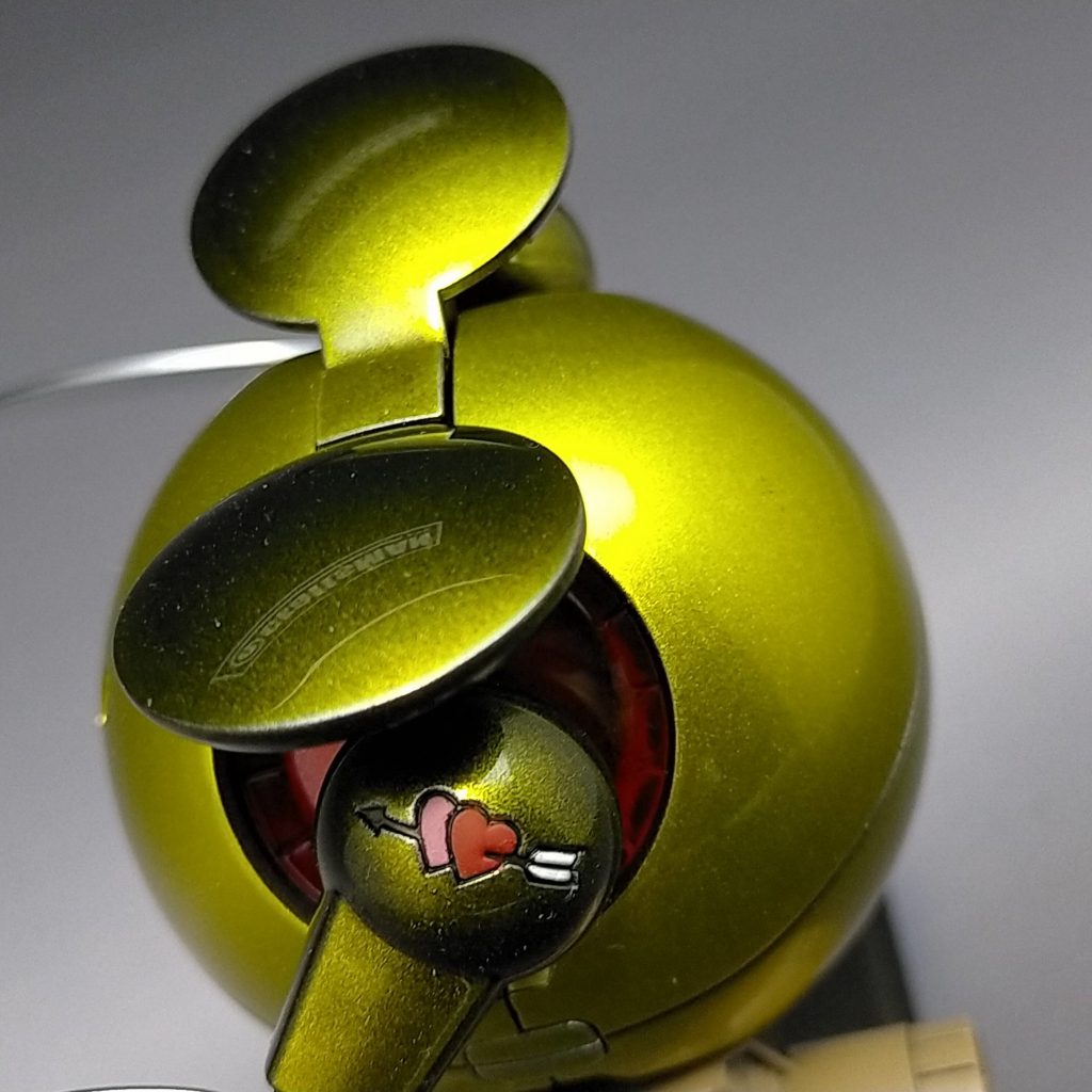 耳部分と腕はシルバー砂吹きでキャンディーグラデーションに！