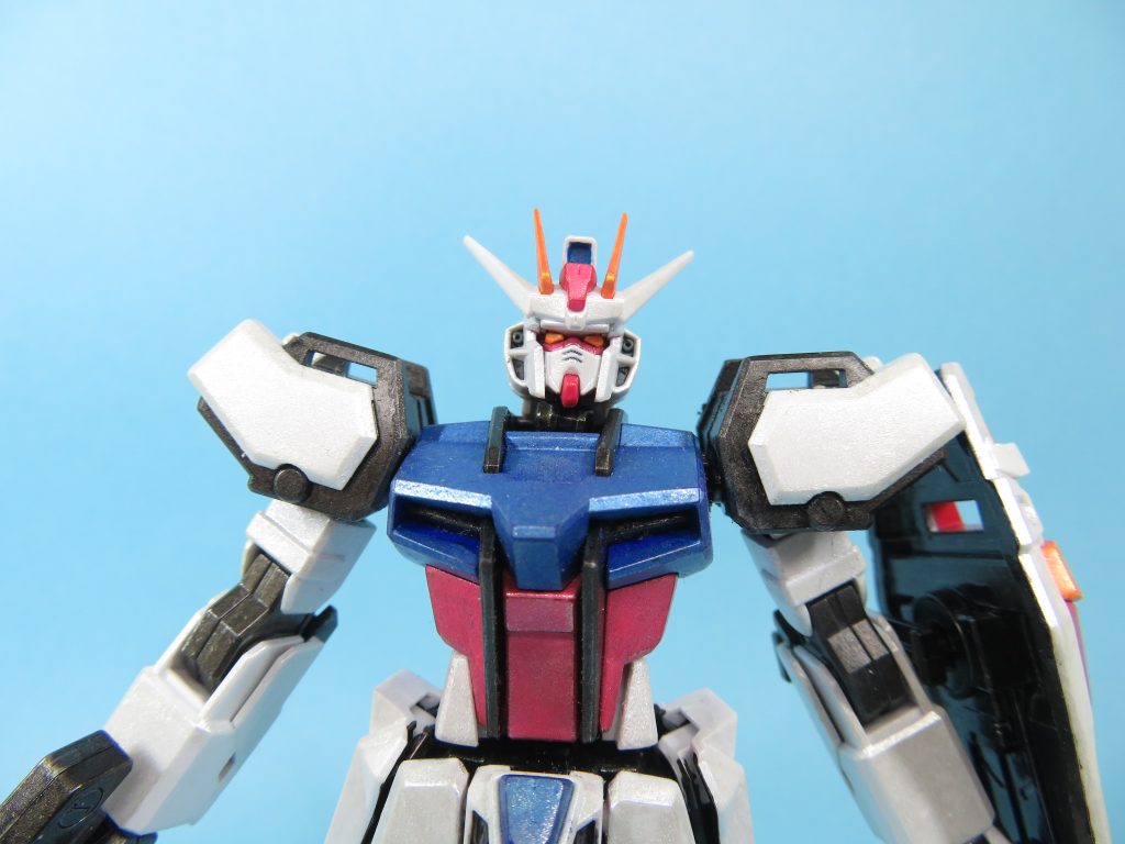 EG ストライクガンダム　チタニウムフィニッシュ風　メラミンスポンジ塗装–3枚目/制作者：Gタクヨ