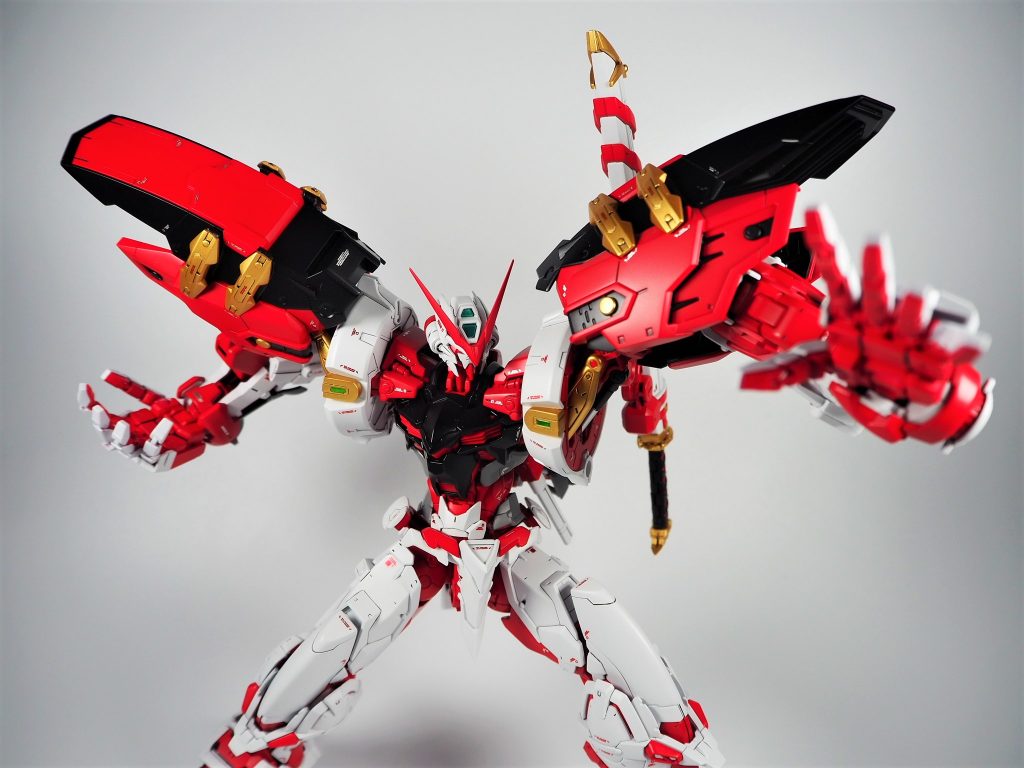 アストレイの特徴の一つである、ハンドパーツは段差加工を施し、塗り分けることで完全な配色を再現1/60サイズのハンドパーツならできないサイズじゃないから妥協せずに、こだわって加工しました