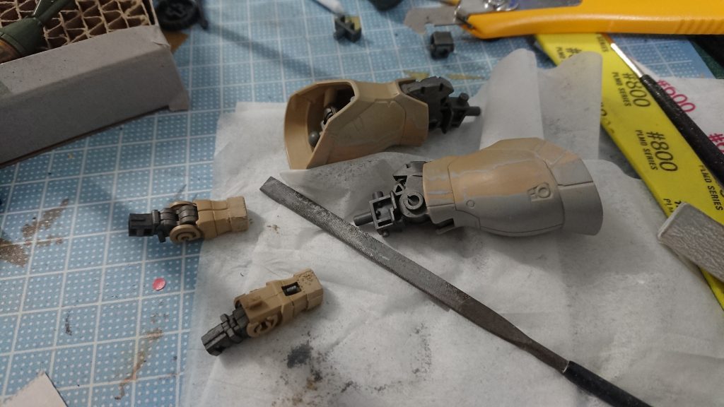 サフ後、気に入らず削り出す画