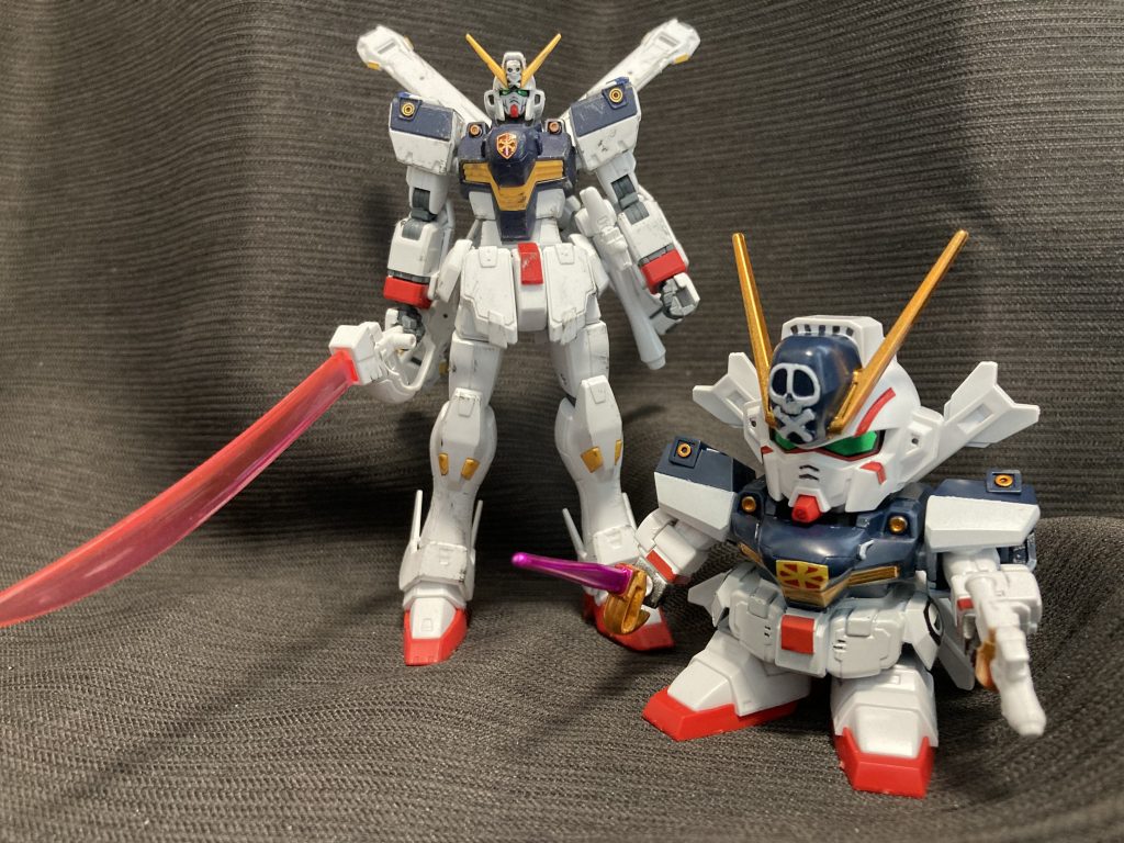 HGのX1とSDで。長谷川ワールドだと、デコプチ(デコレーション・プチモビルスーツ)とかありますが、X1は仮にあっても、木星圏では発禁ですよねw