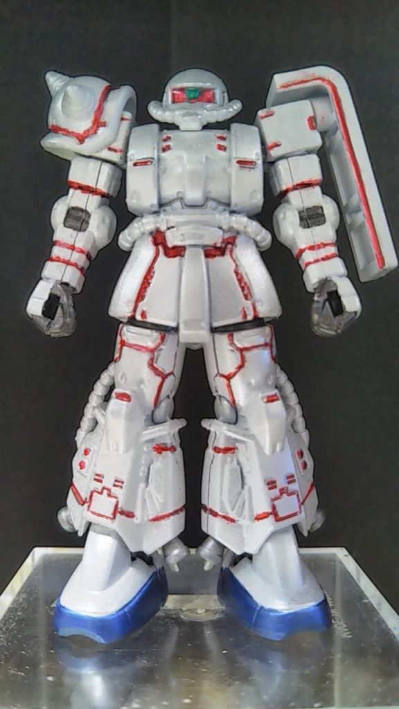 《ユニコーンガンダム  デストロイモード》イメージカラーです👍　ＮＴ−Ｄのラインが上手くいかずです😅😅😅