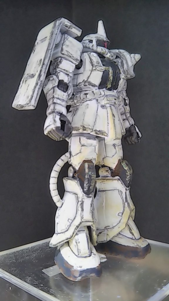 「重力戦線」自体は、2008年から発売されていますが…自分は、第2話の白いザクが好きですので…2009年に置かせて頂きました😅😅😅（自己都合）