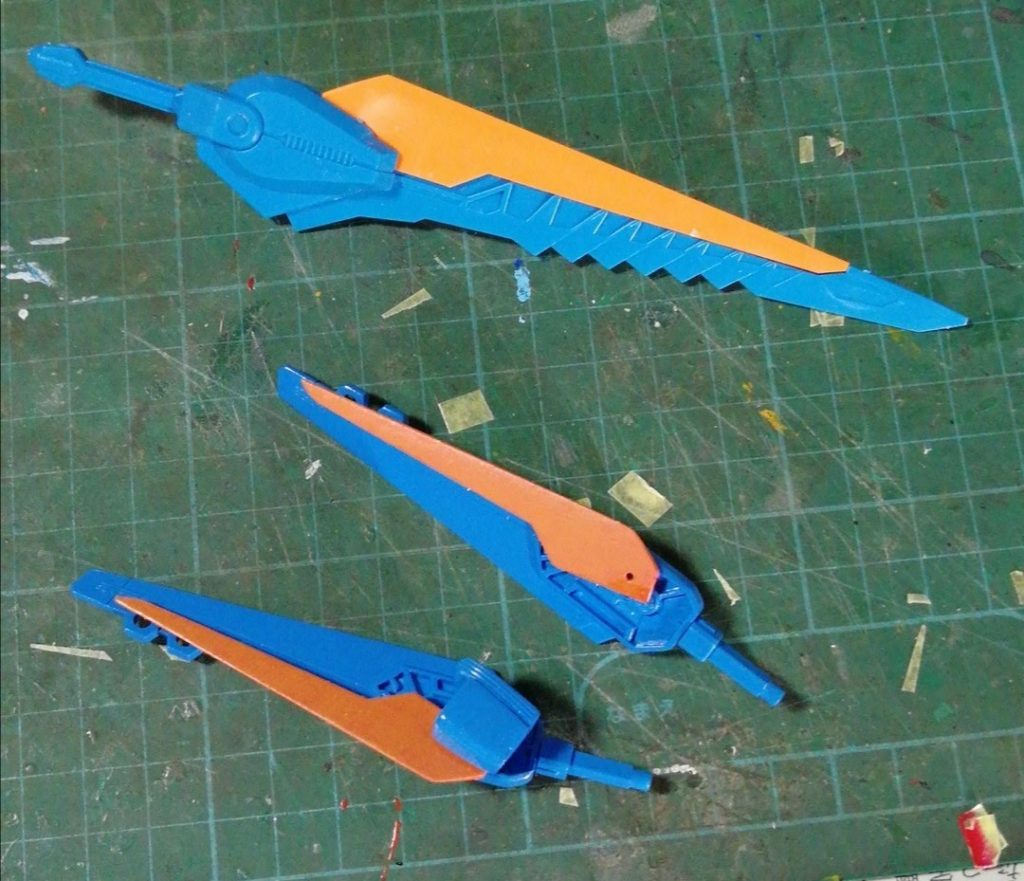 バトルアームアームズのパーツにエールの羽をくっつけました。ダサいけどぱっと見それっぽくなったのではないかと