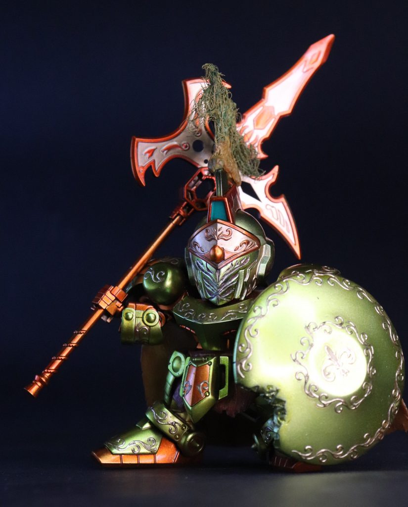 エポパテでマスク部分を作成してツリーガード状態に