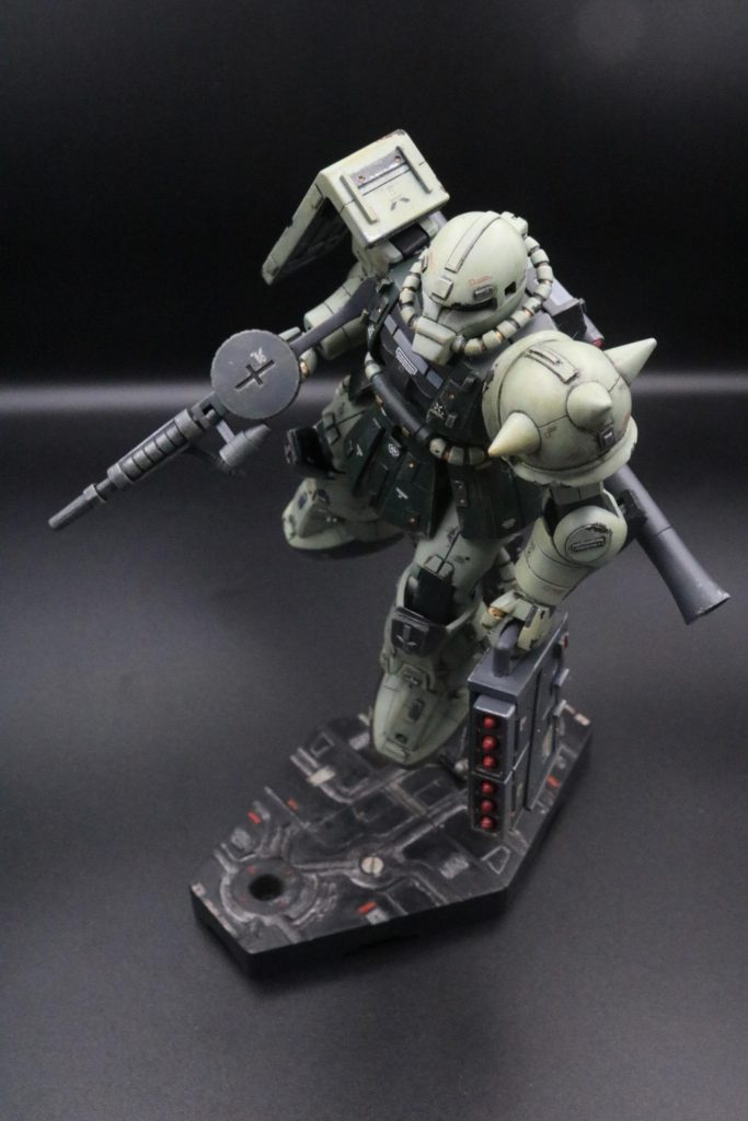 ガウなどからの降下のイメージで。重力下のため、ちょっと傾けて。