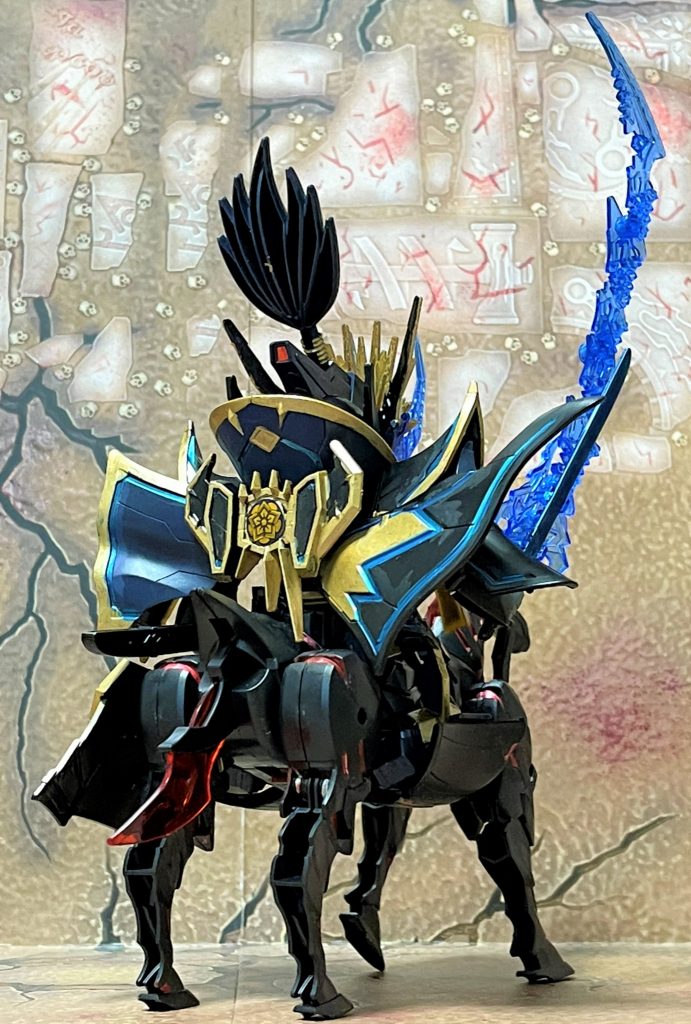 バックショット。家紋と襟の部分についてはシールをそのまま使っています。