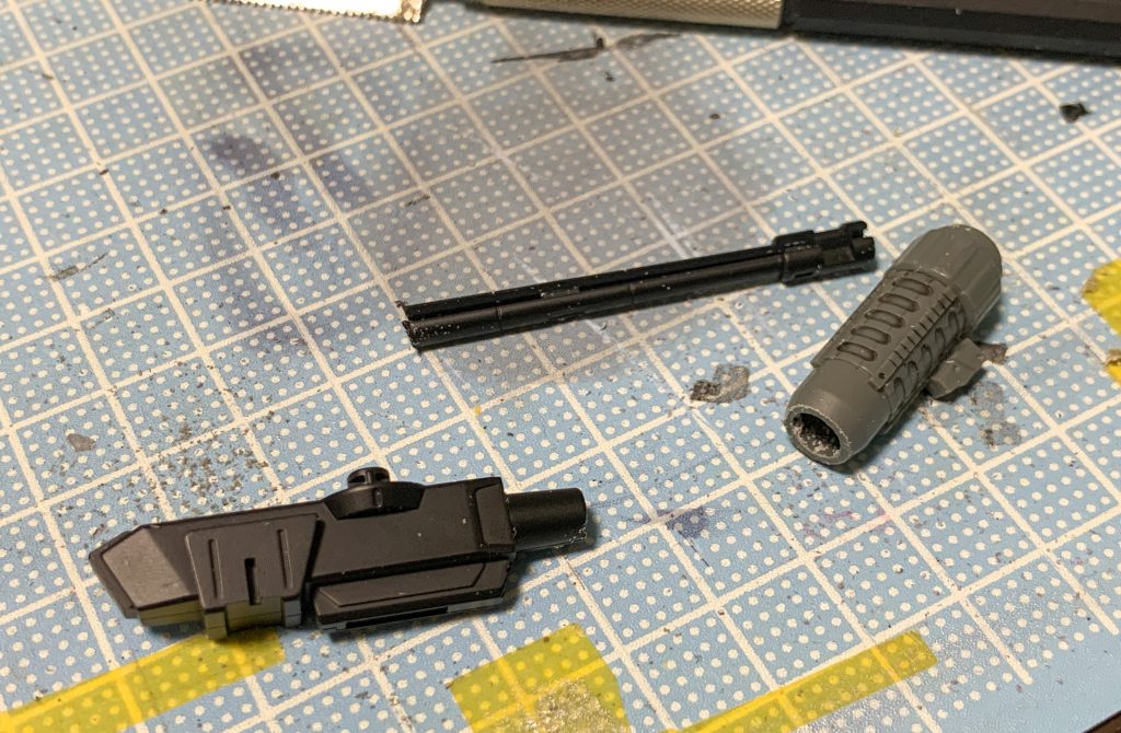 腕部キャノン砲制作過程