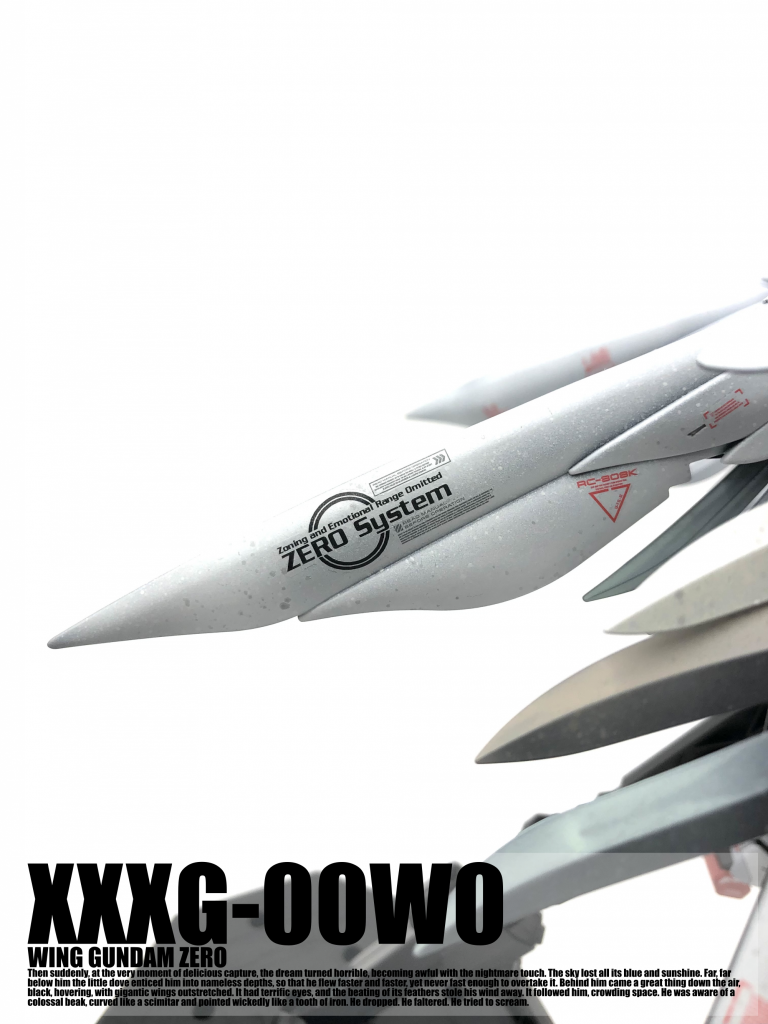 ウイングには定番の「ZERO System」のデカールを作りました。