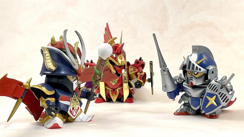 最後にラクロアの勇者登場の3体そろい踏み揃うとやっぱいいですね!どの子もマスキングが大変でした・・・