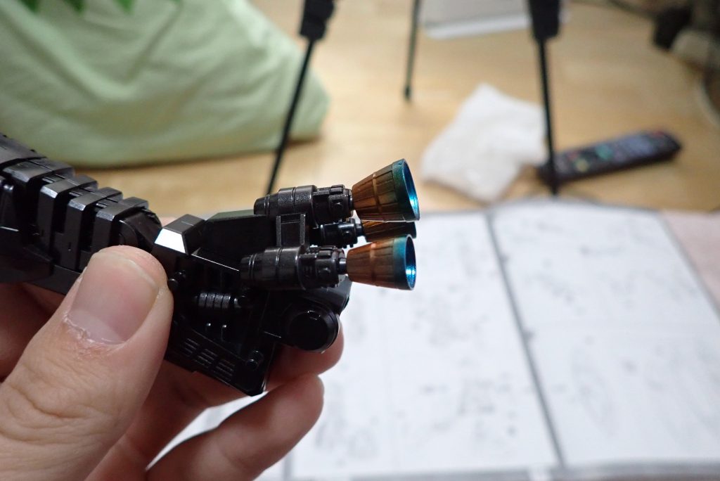 バーニアは焼き表現です。