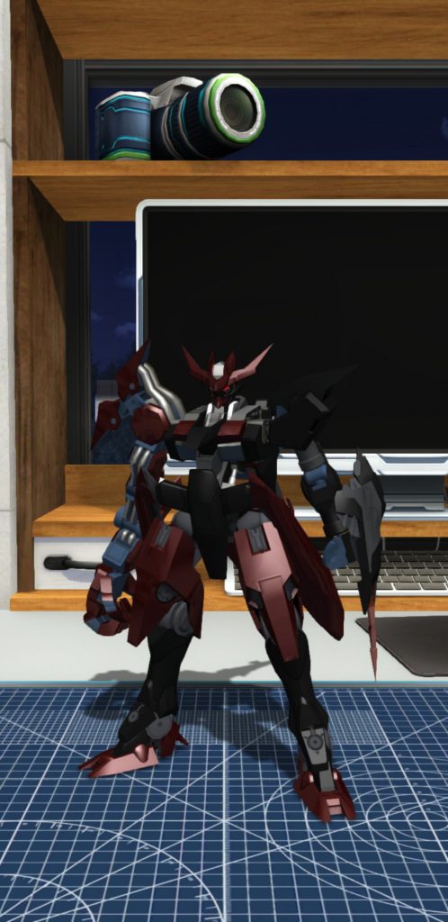 最初はここから始まりました。ガンブレでゼルトザームの腕を初めて入手して、初めて見たんですが、それをバルバトスの頭を使用した機体につけたら、恐ろしい悪魔らしさが出てきた気がしました。その結果、バルバトスを実際に改造したくなったので作ろうと思いました。