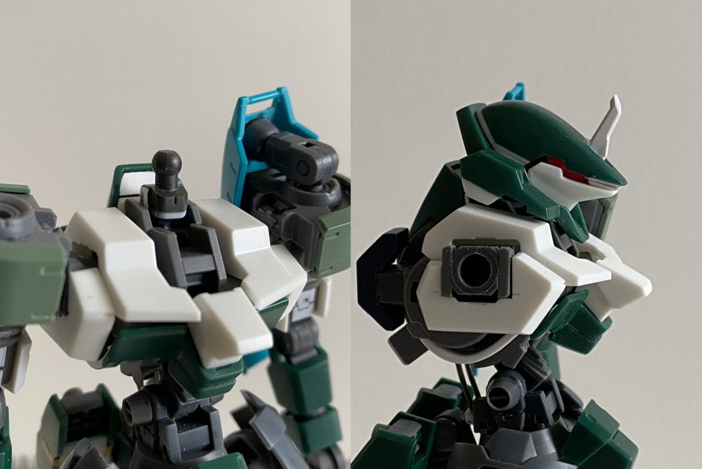 首の延長スキマが目立つので襟?も延長しています