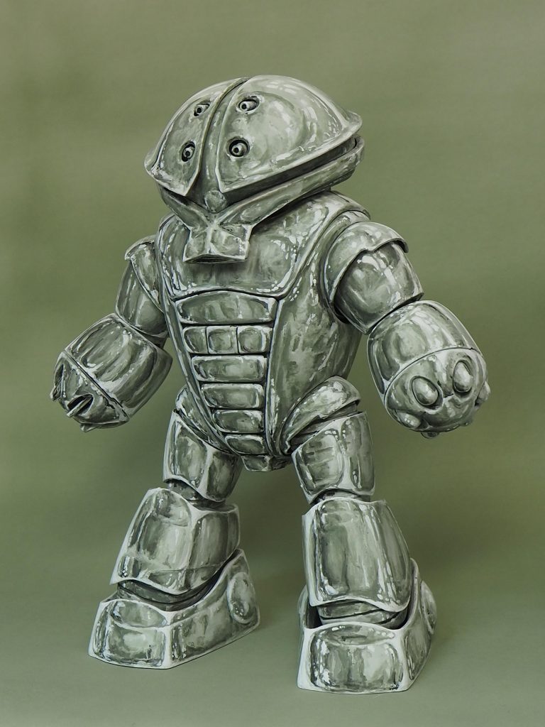 いつものアクリルガッシュの筆塗り全塗装です。なんだかんだで20時間以上、筆塗りに時間がかかってしまいました。