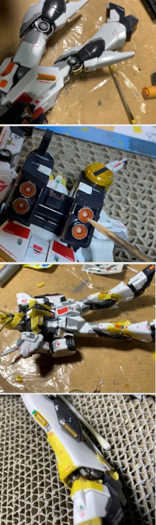 中の関節部分まで塗装しています。