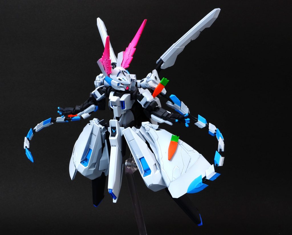 耳のエフェクトはトライエイジマグナムのビームから流用。接続基部はスクラッチです。