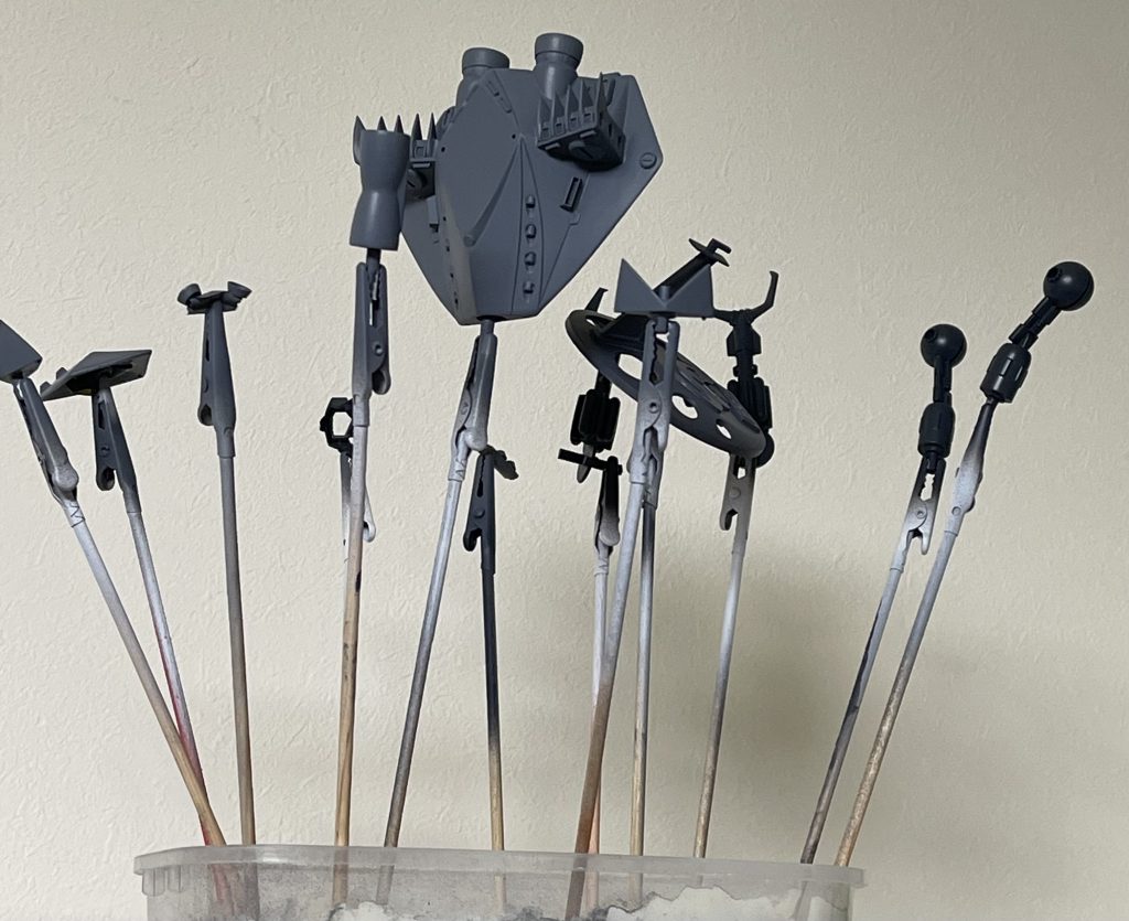 最近のキットと違ってパーツ点数少ないと塗装が楽だぁ。