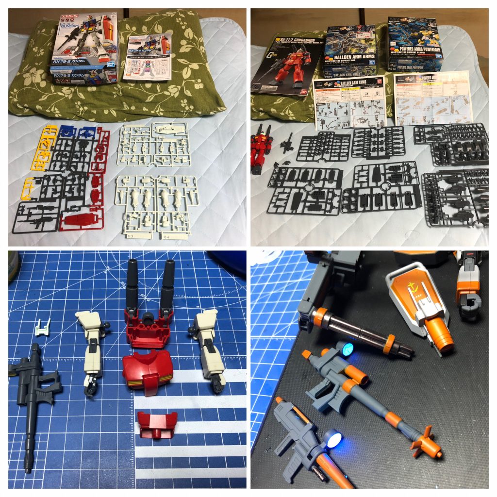 使用素材はEGガンダム、ジャンクのガンキャノン、Ez8の腕、EzSRのシールドキャノン×2に加え、パワーアームズパワーダーとボールデンボールアームズです。