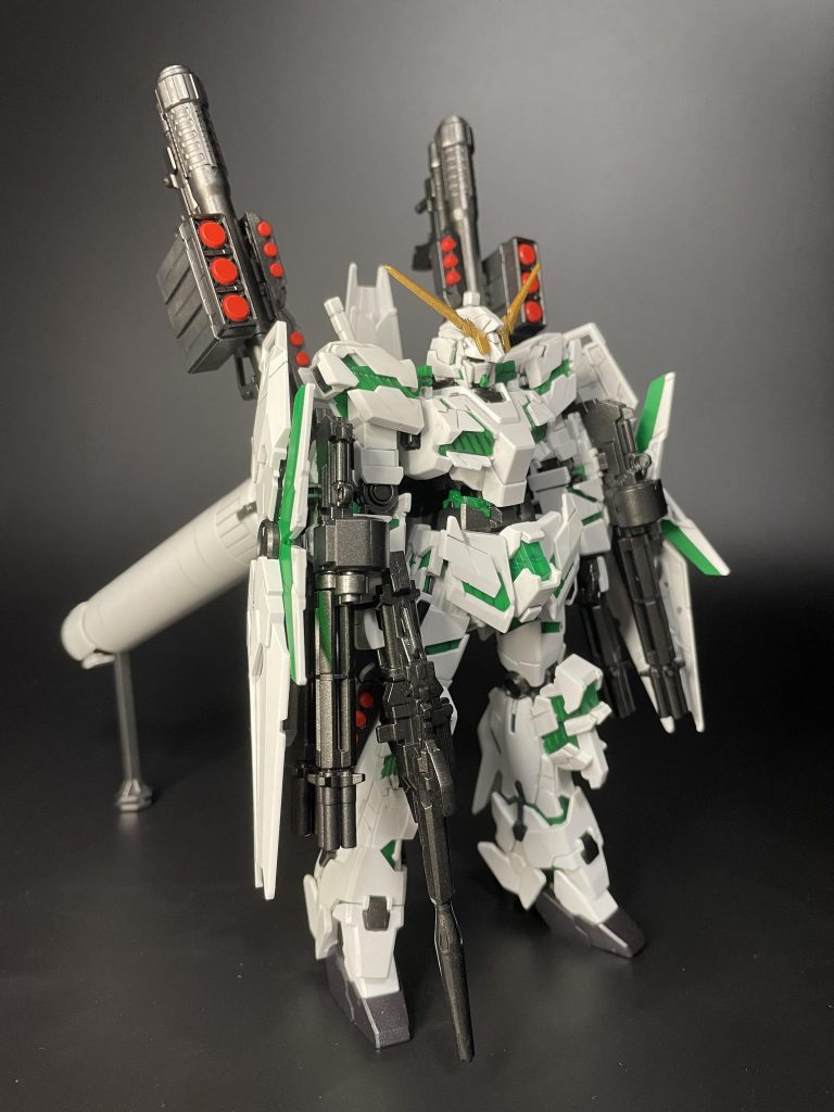 サイコフレーム発光⁉️フルアーマーユニコーン完成！–3枚目/制作者：@cayman578k