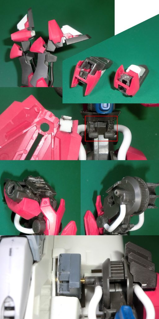 元が足首のところは接続位置を指先ぽく曲げられるよう変更本体と指根元の接続は真鍮線のほか、首ポリが入るところにネオジム磁石を使って固定