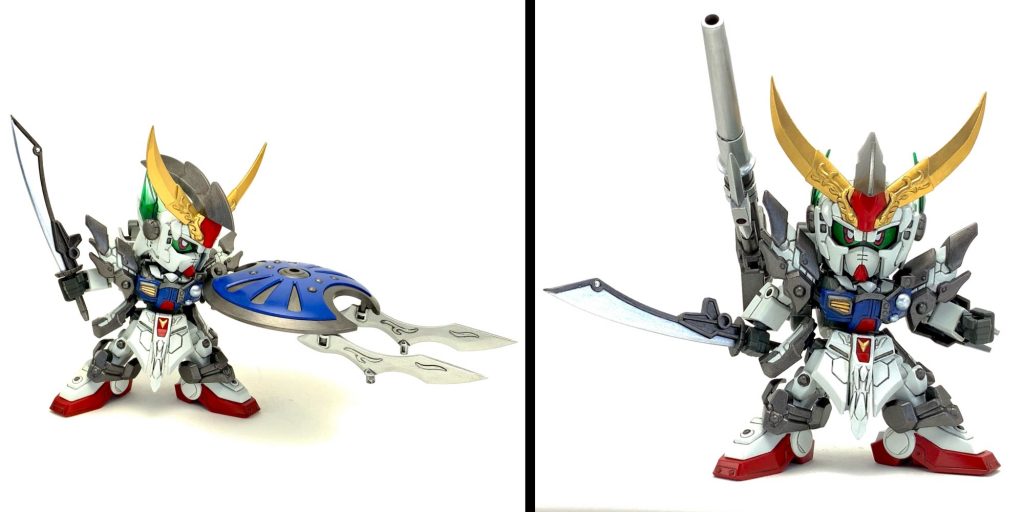 ●各ウェポン②(重装の箱使用)・シールドサーベル(左)・ガンランス肩装備(右)