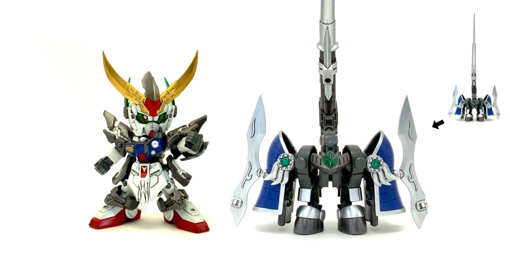 ●宝具「重装の箱」イーサン領が所持する宝具を使い、様々な戦闘モードが再現できるよ！