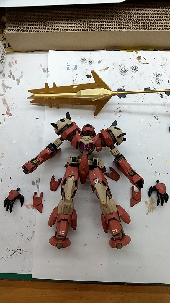 汚し前。やっぱり鬼には金棒✨