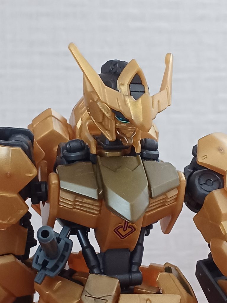 分かりにくいし雑だと思いますが目をガンマカメタブルーで塗っております。