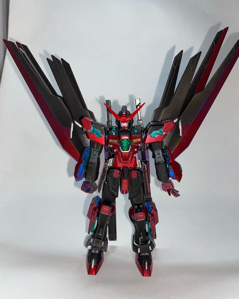 黒色はつや消し赤色は光沢 スプレーをやりました使用塗料Mｒ.colorブラックGXメタルヘッドクリアーレッドつや消しスプレー光沢スプレーこれで終わりです。ありがとうございました