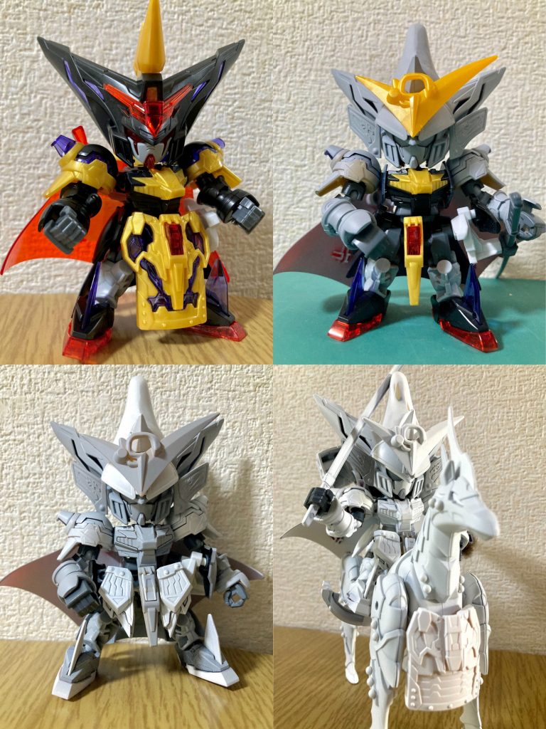 戦国武将をモチーフとしたSDガンプラとしては前作にあたるSD戦国伝・武神降臨編ですが、今回このように上杉謙信頑駄無の特徴を色濃く反映したので、