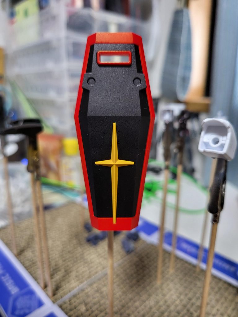 今回の塗装の中で一番上手く出来たシールド